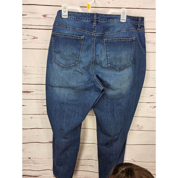 New Directions Size 20WR Skinny Curvy Women's Denim Blue‎ Jeans - Picture 5 of 11